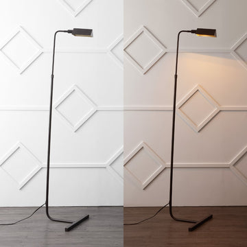 Cotys 66" MidCentury Industrial Metal Adjustable Pharmacy LED Floor Lamp - JONATHAN Y